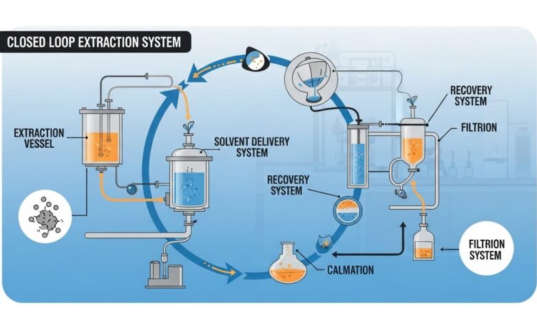 Closed-Loop Solvent Extraction System